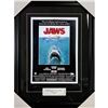 Image 1 : RICHARD DREYFUSS SIGNED JAWS 20 X 24 FRAMED POSTER ( BECKETT COA)