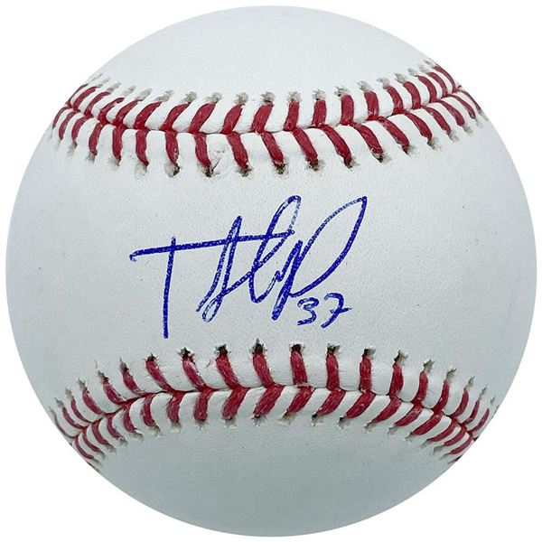 TEOSCAR HERNENDEZ SIGNED BASEBAL ( FROZEN POND COA)