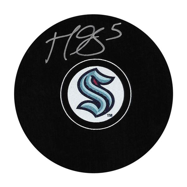 MARK GIORDANO SIGNED SEATTLE KRAKEN HOCKEY PUCK ( FROZEN POND COA)