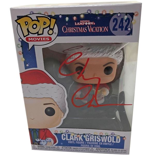 CHEVY CHASE SIGNED CLARK GRISWOLD FUNKO POP ( BECKETT COA )