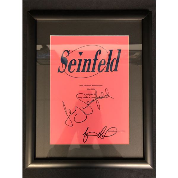 SEINFELD CAST SIGNED AND FRAMED 8 X10 ( RA COA)