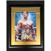 Image 1 : SYLVESTER STALLONE SIGNED AND FRAMED ROCKEY 8 X 10 ( RA COA)