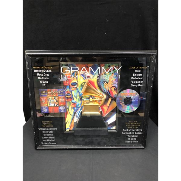 BARENAKED LADIES 2001 GRAMMY AWARD SHADOW BOX