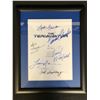Image 1 : TERMINATER CAST SIGNED MOVIE SCRIPT COVER FRAMED ( RA COA)