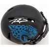 Image 2 : TRAVIS ETIENNE SIGNED SPEED ECLIPSE JACKSONVILLE JAGUARS HELMET ( BECKETT COA)