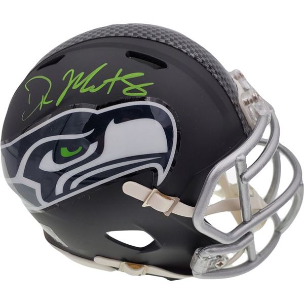 DK METCALF SIGNED SEATTLE SEAHAWKS SPEED HELMET