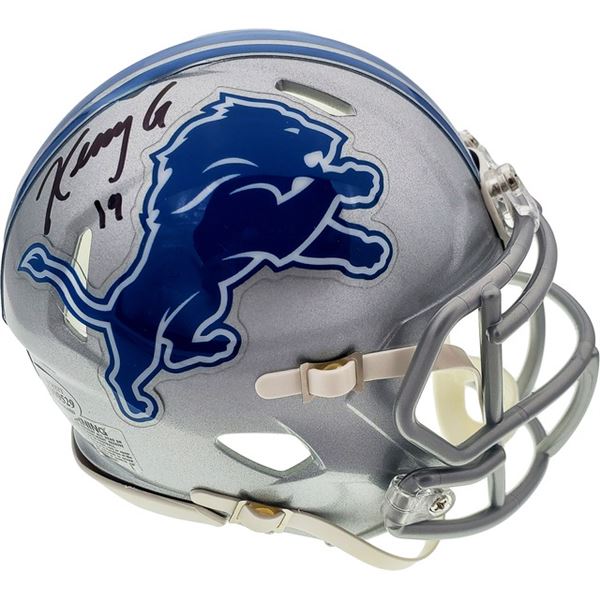 KENNY GALLODAY SIGNED DETROIT LIONS MINI HELMET ( BECKETT COA)