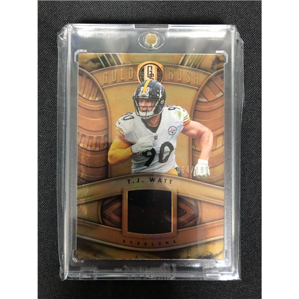 2021 PANINI GOLD STANDARD T.J. WATT JERSEY CARD 64/199