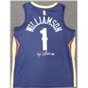 Image 1 : ZION WILLIAMSON SIGNED PELICANS SWINGMAN JERSEY ( FANATICS COA)