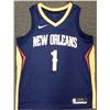 Image 3 : ZION WILLIAMSON SIGNED PELICANS SWINGMAN JERSEY ( FANATICS COA)