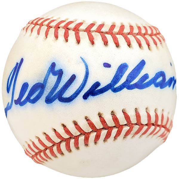 TED WILLIAMS SIGNED BASEBALL (BECKETT COA)