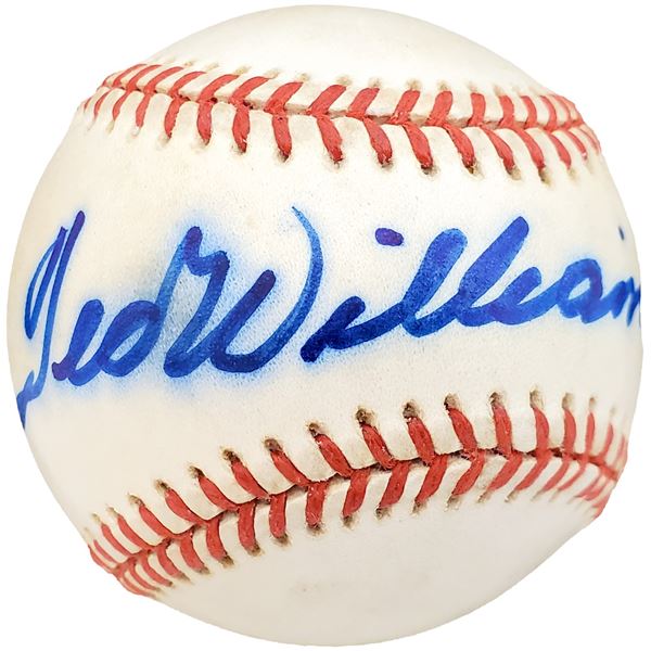 TED WILLIAMS SIGNED BASEBALL (BECKETT COA)