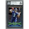 Image 1 : RUSSELL WILSON SIGNED 2012 TOPPS CHROME ROOKIE CARD ( BECKETT COA)