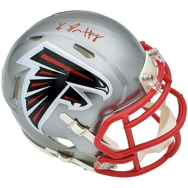 KULE PITTS SIGNED ATLANTA FALCONS MINI HELMET ( BECKETT COA)