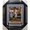 Image 1 : MICKEY MANTLE, WHITEY FORD, BRUCE SKOWRON TRIPLE SIGNED FRAMED DISPLAY ( PSA LOA)