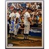 Image 2 : MICKEY MANTLE, WHITEY FORD, BRUCE SKOWRON TRIPLE SIGNED FRAMED DISPLAY ( PSA LOA)