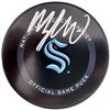 Image 1 : Morgan Geekie Autographed Official Seattle Kraken Logo Hockey Puck Fanatics COA