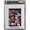 Image 1 : 1CLYDE DREXLER SIGNED 8 X 10 ( BECKETT COA)