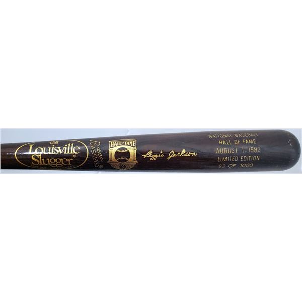 REGGIE JACKSON LIMITED EDITION HALL OF FAME BAT 83/100 LOUISVILLE SLUGGER