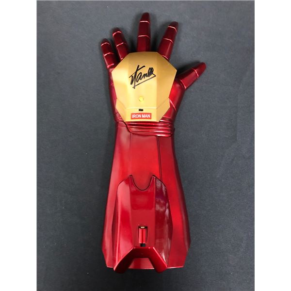 STAN LEE SIGNED IRON MAND ARMOUR HAND ( RA COA)