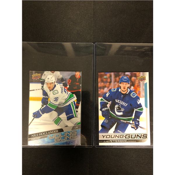 ELIAS PETTERSSON, NILS HOGLANDER YOUNG GUNS LOT