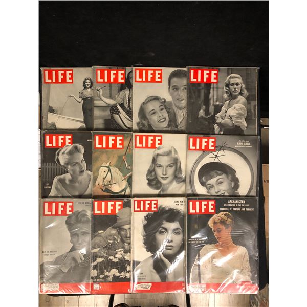 LOT OF VINTAGE LIFE MAGAZINES