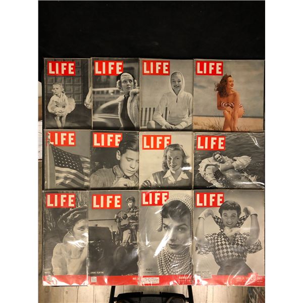 LOT OF VINTAGE LIFE MAGAZINES