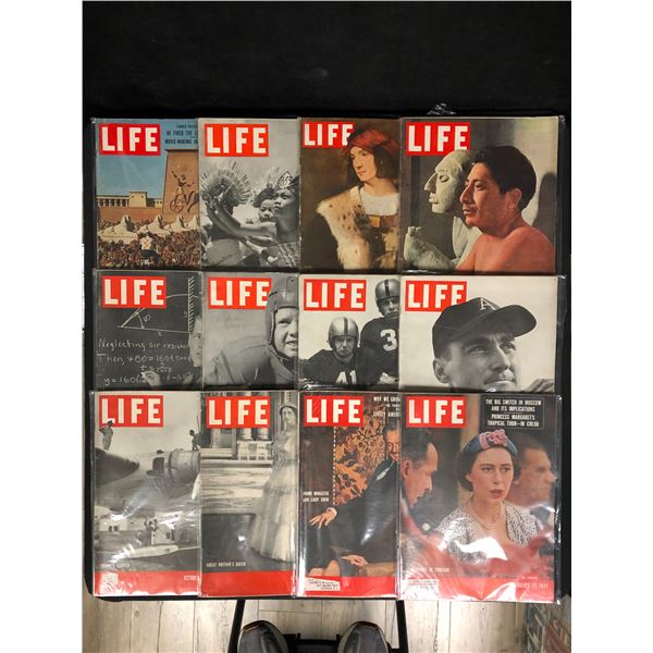 LOT OF VINTAGE LIFE MAGAZINES