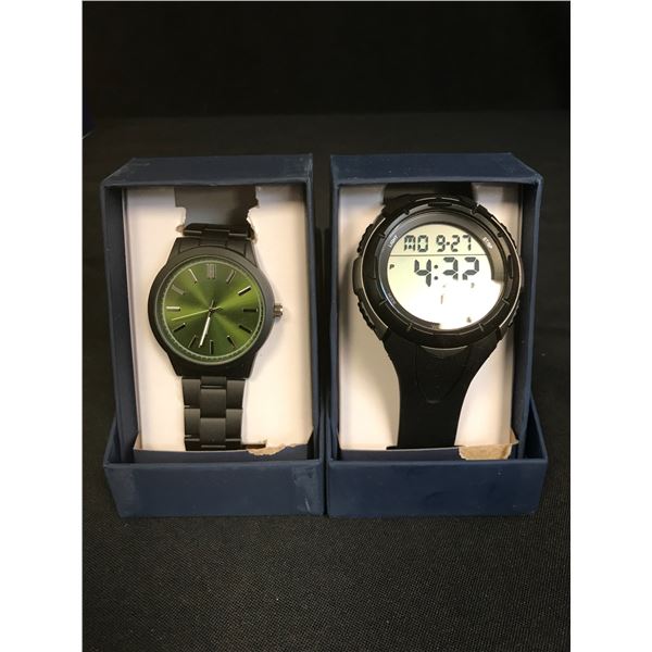 LOT OF  2 BRAND NEW MENS WATCHES WITH BOXES AND PAPER WORK