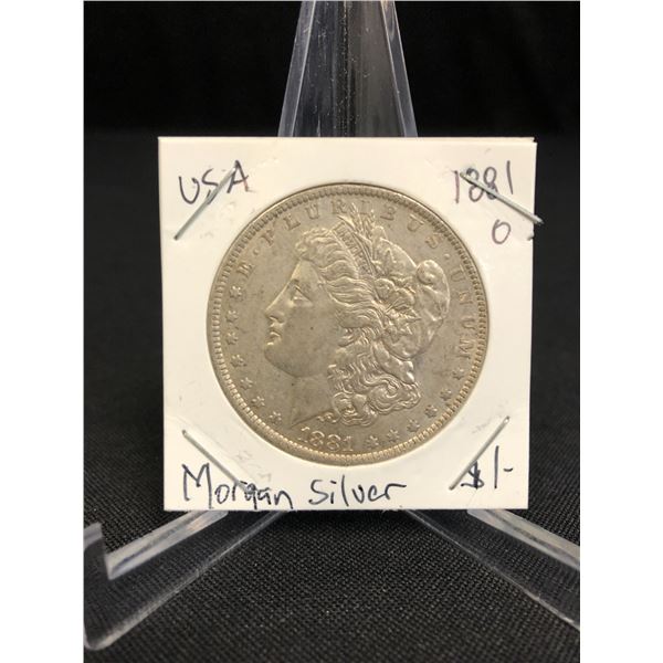 1881 O MORGAN SILVER DOLLAR .900 SILVER