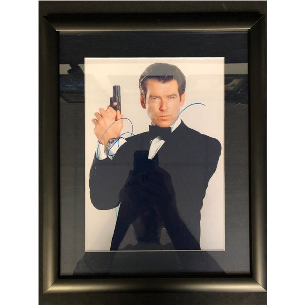 PIERCE BRO SIGNED JAMES BOND FRAMED 8 X 10 ( RA COA)