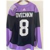 Image 1 : ALEXANDER OVECHKIN SIGNED ADIDAS PRO HOCKEY FIGHTS CANCER CAPITALS JERSEY ( FANATICS COA)