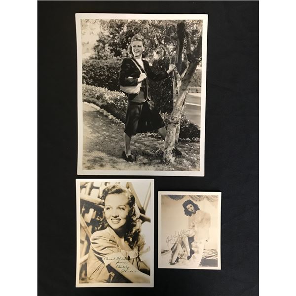 WWII CELEBRITY SIGNED PHOTOS ( 5 X 7)