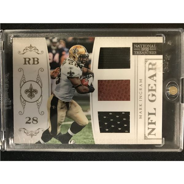 2012 PANINI NATIONAL TREASURES NFL GEAR MARK INGRAM