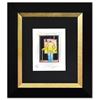 Image 1 : Peter Max- Original Mixed Media with Watercolor and Color Pencil "Man At Easel (B&W Series)"
