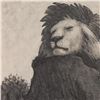 Image 2 : Charles Lynn Bragg, "Cat Nap" Original Pencil Drawing, Hand Signed with Letter of Authenticity