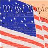 Image 2 : Steve Kaufman (1960-2010) "We the People" Limited Edition Hand Pulled Silkscreen on Canvas, Numbered