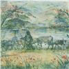 Image 2 : "Greek Farmer" Limited Edition Lithograph by Edna Hibel, Numbered and Hand Signed with Certificate o