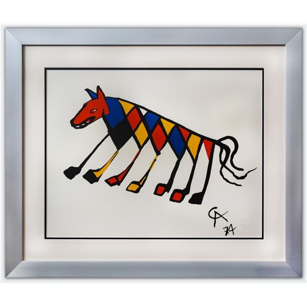 Alexander Calder- Lithograph on Arches Paper  Flying colors - Beastie 