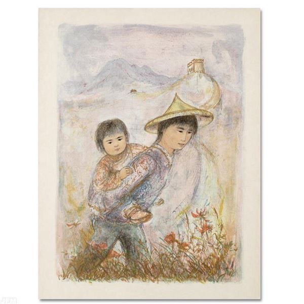  The Great Wall  Limited Edition Lithograph by Edna Hibel (1917-2014), Numbered and Hand Signed with