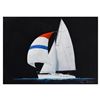 Image 1 : Alex Blokhin, "One Masted Yacht" Original Oil Painting on Canvas, Hand Signed with Letter of Authent