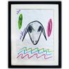 Image 1 : Menashe Kadishman- Pastel on Paper "Untitled"