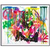 Image 2 : Nastya Rovenskaya- Original Mixed Media on Paper "Shadow of Marilyn Monroe"