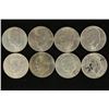 Image 1 : 8 ASSORTED IKE DOLLARS
