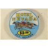 Image 2 : $2.5 HOTEL NEVADA CASINO CHIP ELY, NEVADA