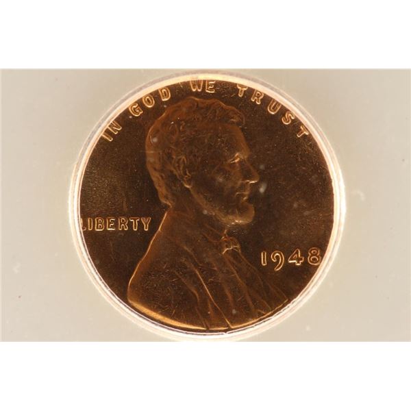 1948 LINCOLN CENT ICG MS65RD