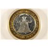 Image 2 : CASINO $10 SILVER TOKEN (UNC) CAESARS ATLANTIC