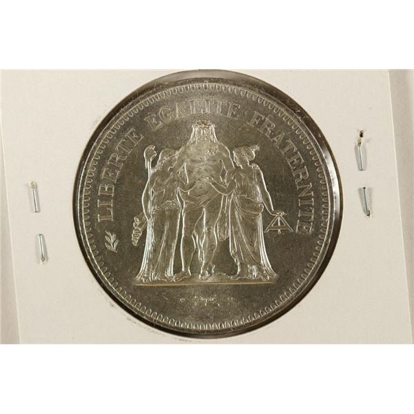1976 FRANCE SILVER 50 FRANCS BRILLIANT UNC