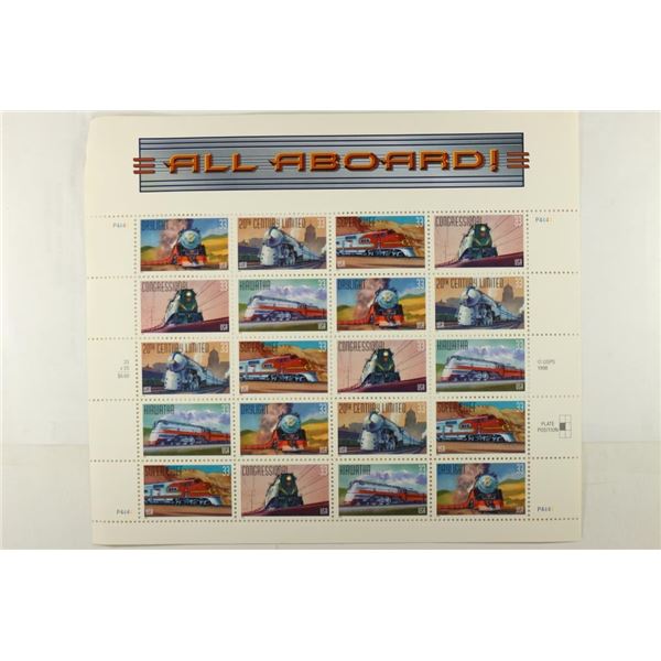 USPS SHEET OF 20 X .33 CENT MINT UNUSED STAMPS