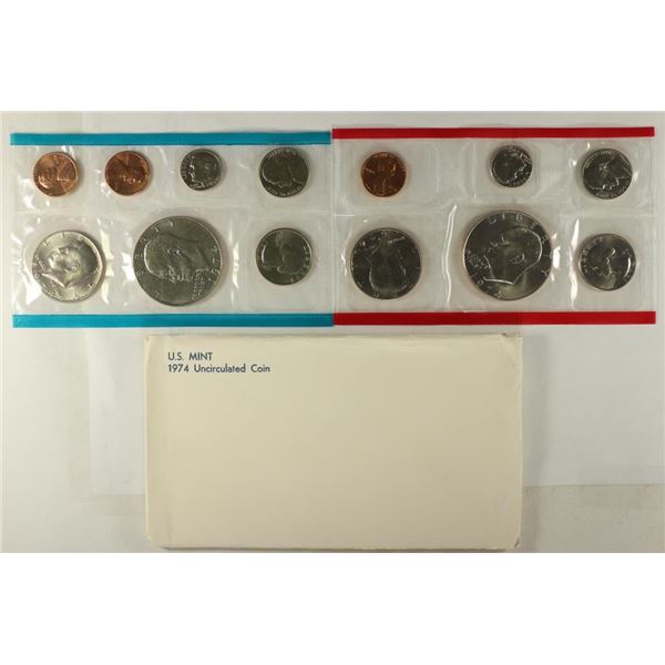 1974 US MINT SET (UNC) P/D/S (WITH ENVELOPE)